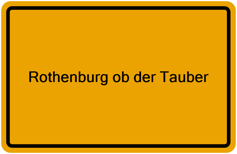 Handelsregisterauszug Rothenburg ob der Tauber